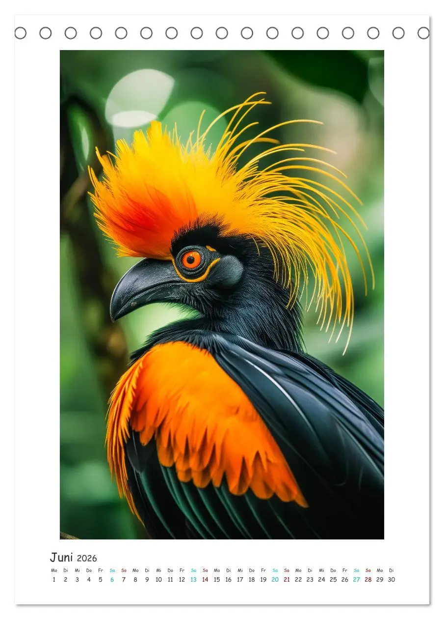 Bild: 9783516280388 | Exotische Schönheiten - prächtig bunte Vögel (Tischkalender 2026...
