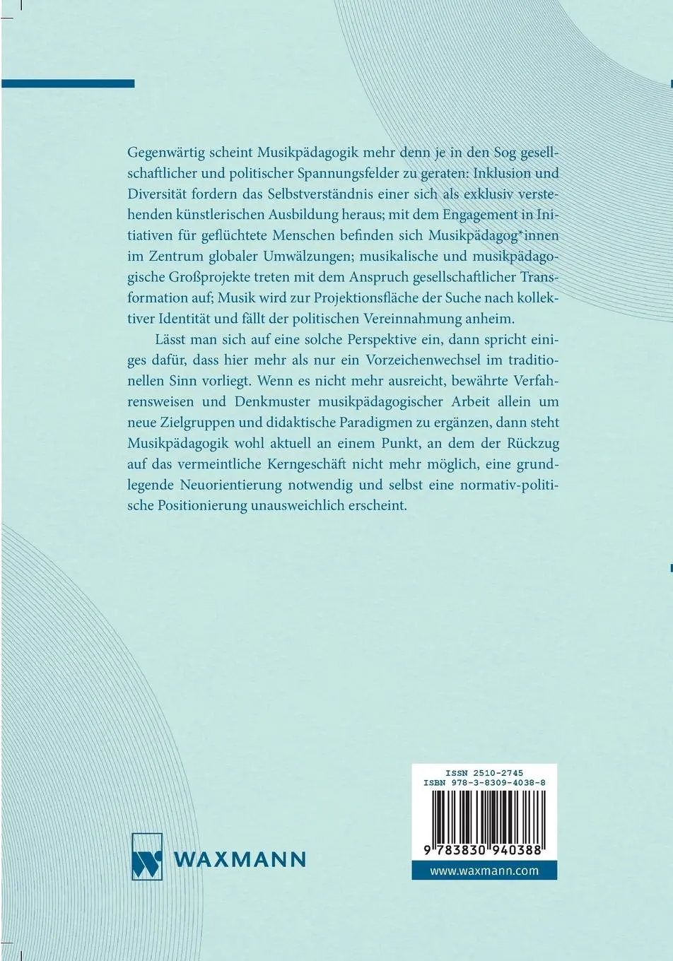 Rückseite: 9783830940388 | Vorzeichenwechsel | Ivo I. Berg (u. a.) | Taschenbuch | 174 S. | 2023