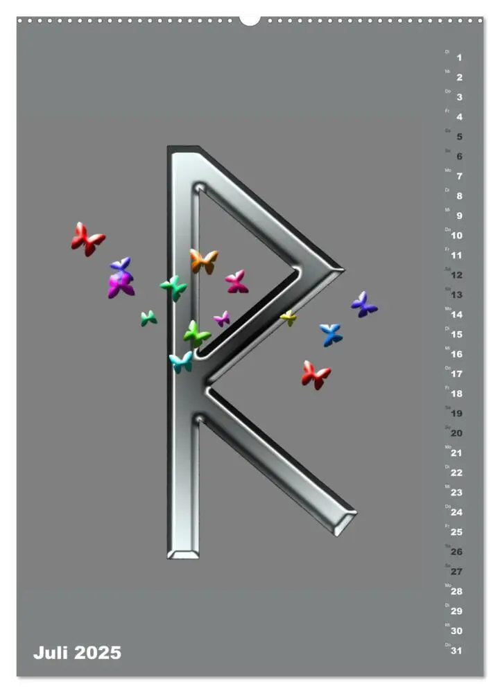 Bild: 9783383760488 | Germanische Runen (Wandkalender 2025 DIN A2 hoch), CALVENDO...