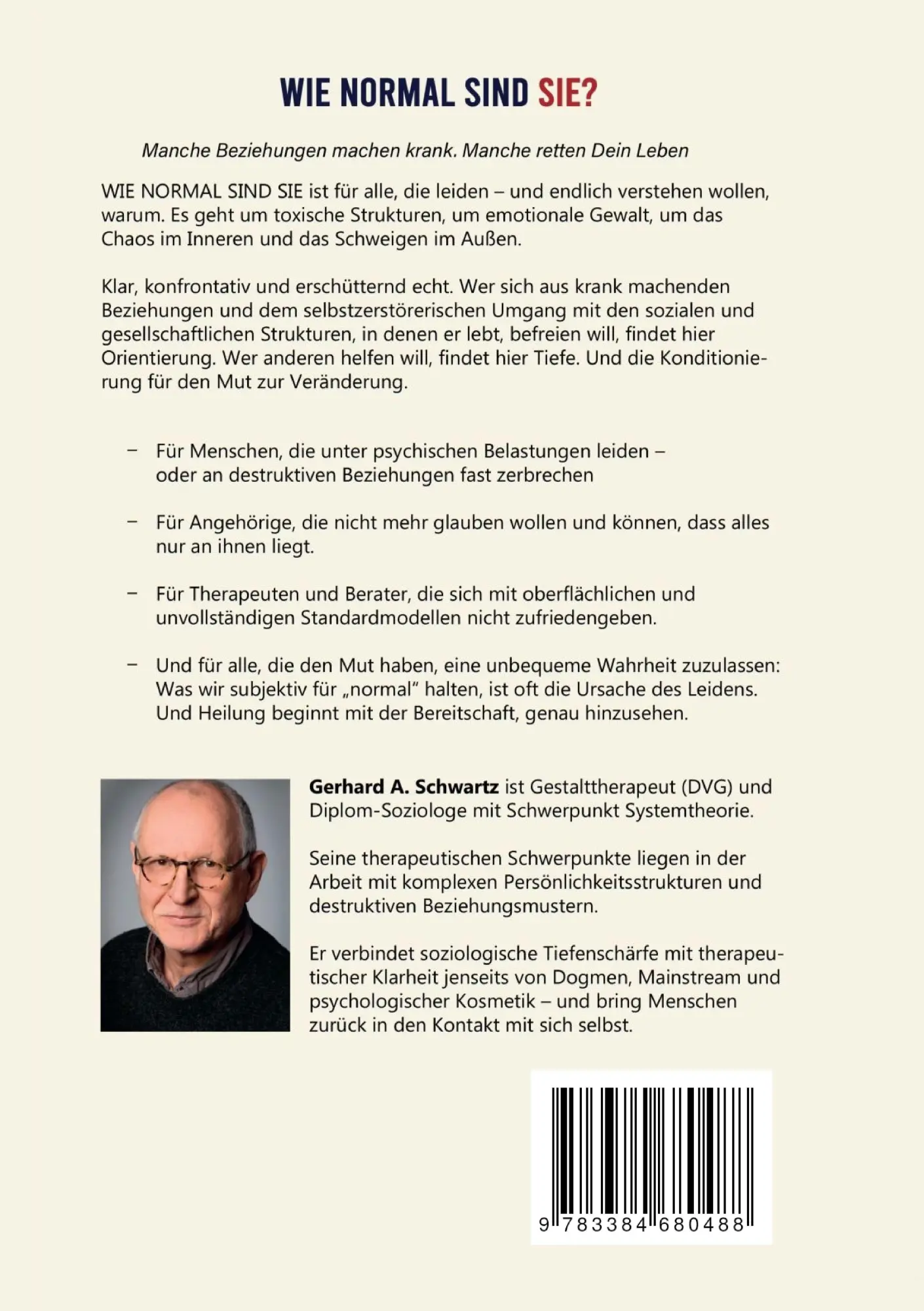 Rückseite: 9783384680488 | Wie normal sind Sie? Die Vermittlung von subjektiver Wahrnehmung...