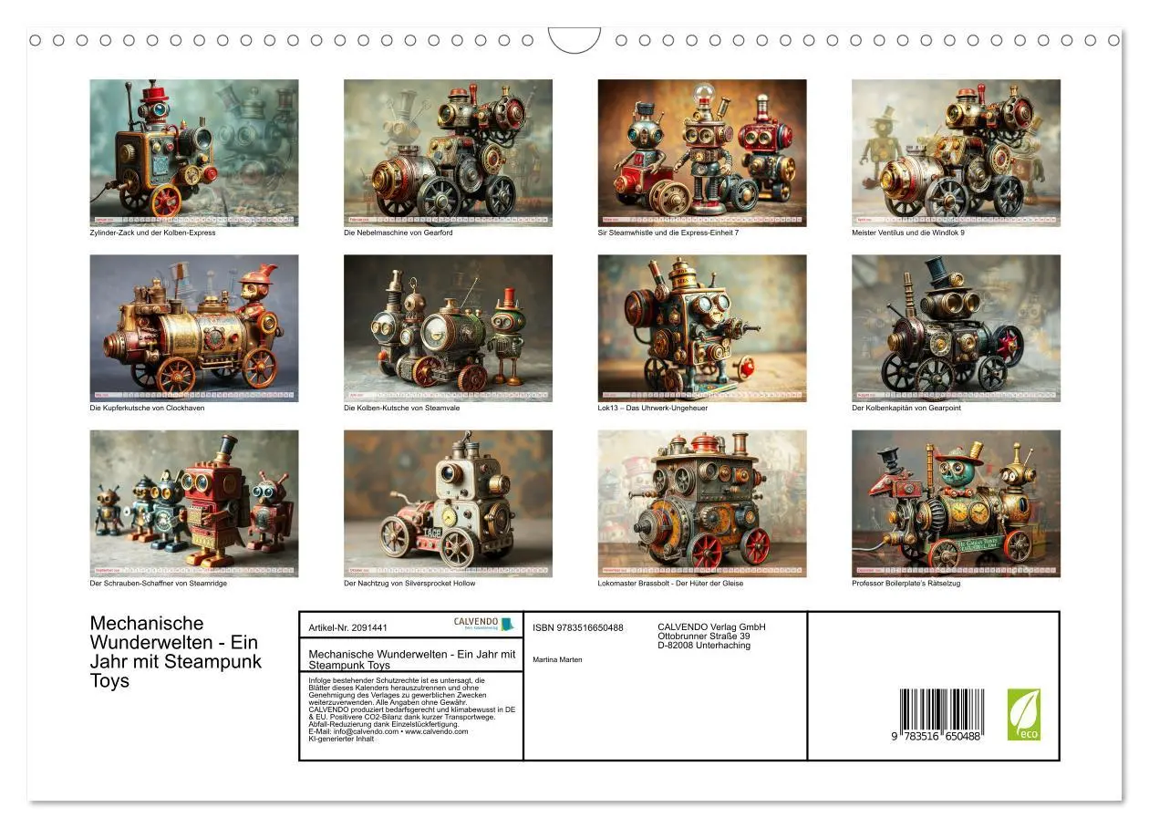 Bild: 9783516650488 | Mechanische Wunderwelten - Ein Jahr mit Steampunk Toys...
