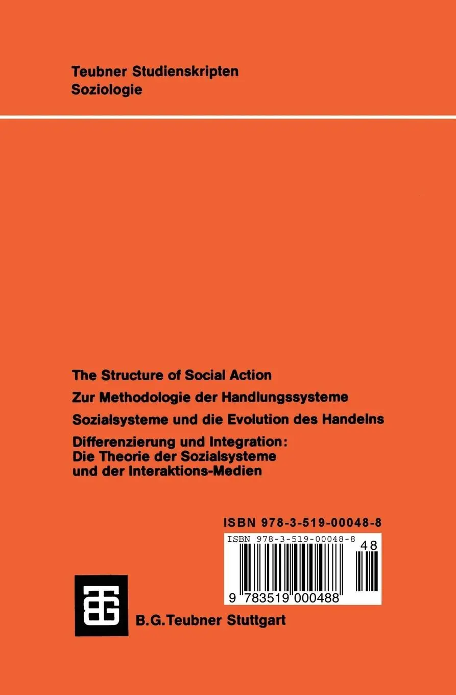 Rückseite: 9783519000488 | Talcott Parsons | Eine Einführung | S Jensen | Taschenbuch | ix | 1980