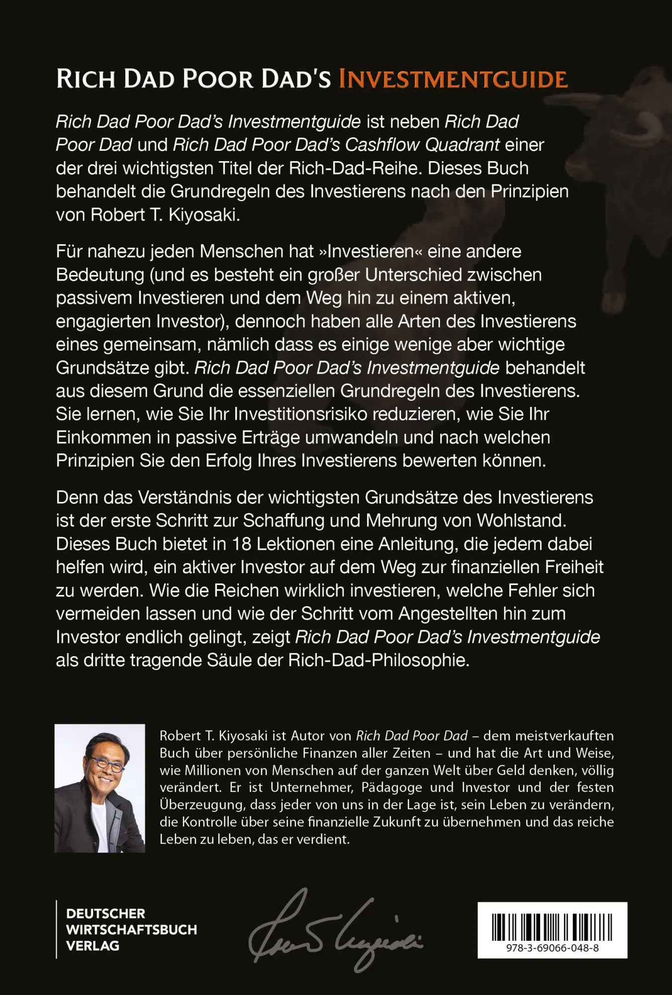 Rückseite: 9783690660488 | Rich Dad Poor Dad's Investmentguide | Robert T. Kiyosaki | Buch | 2025