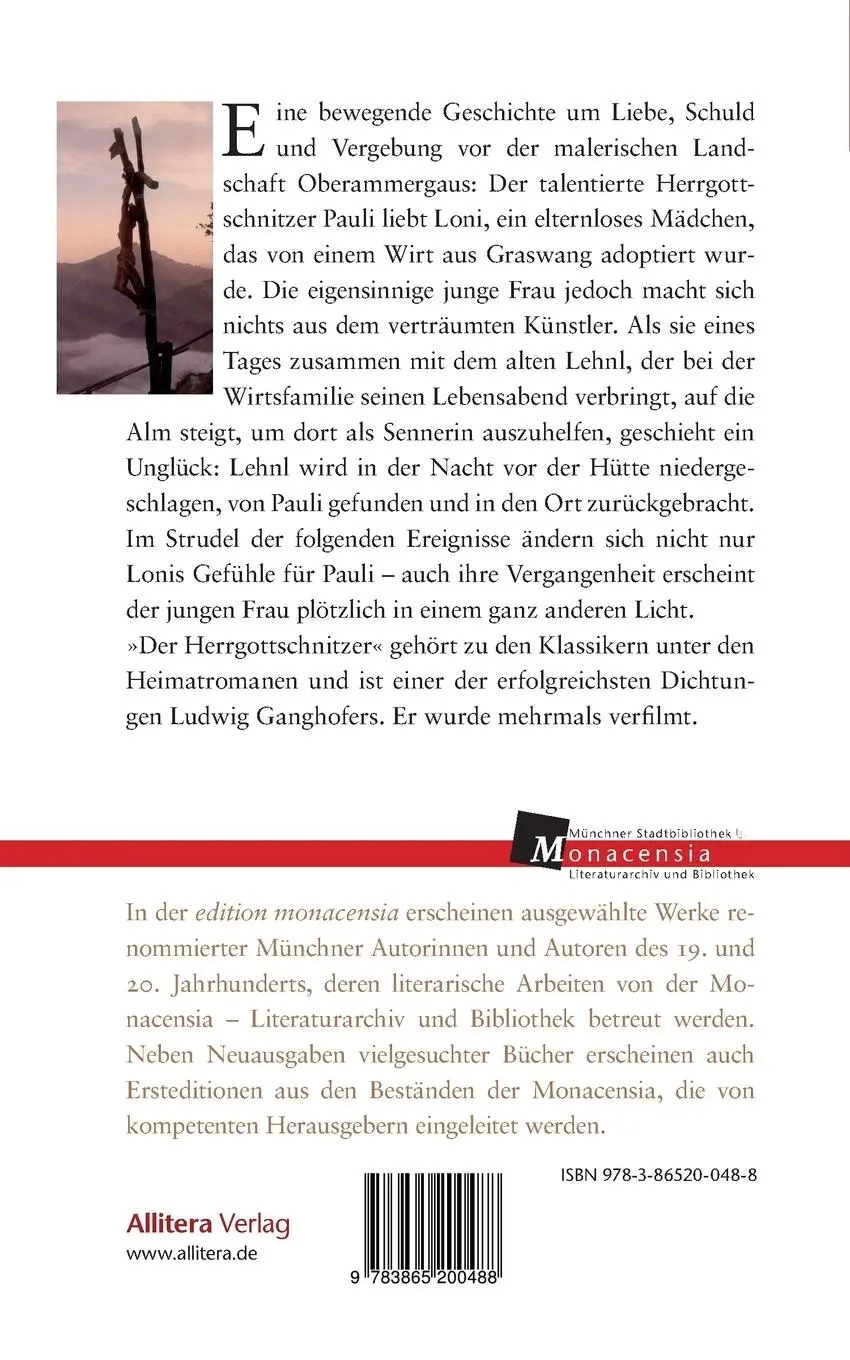 Rückseite: 9783865200488 | Der Herrgottschnitzer von Oberammergau | Ludwig Ganghofer | Buch