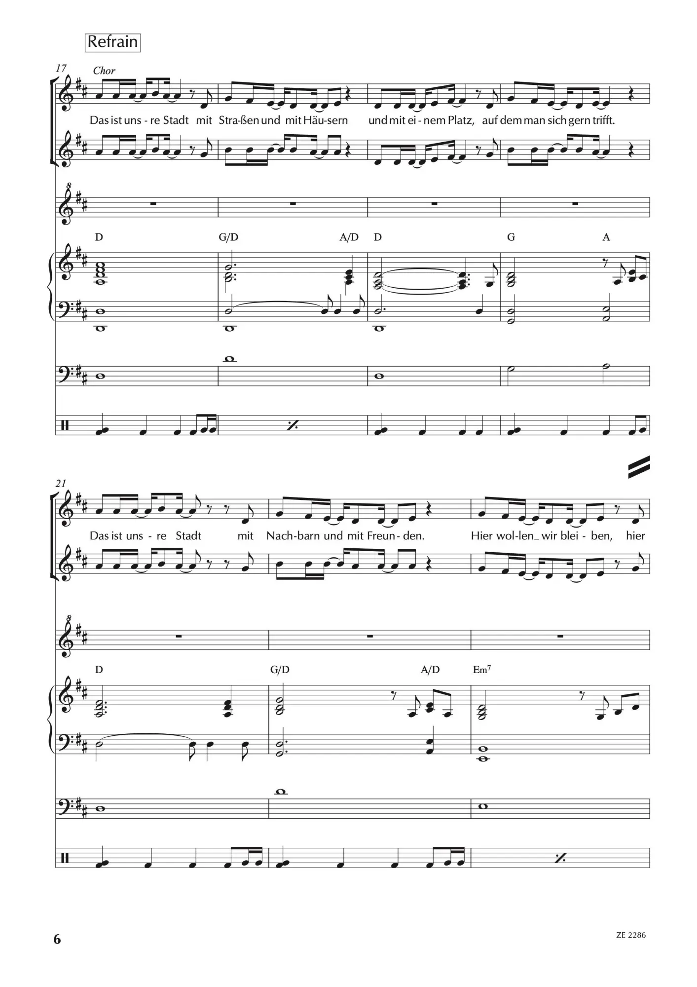 Bild: 9783954230488 | Elli und der Turm | Musical für Chor und Instrumente | Taschenbuch