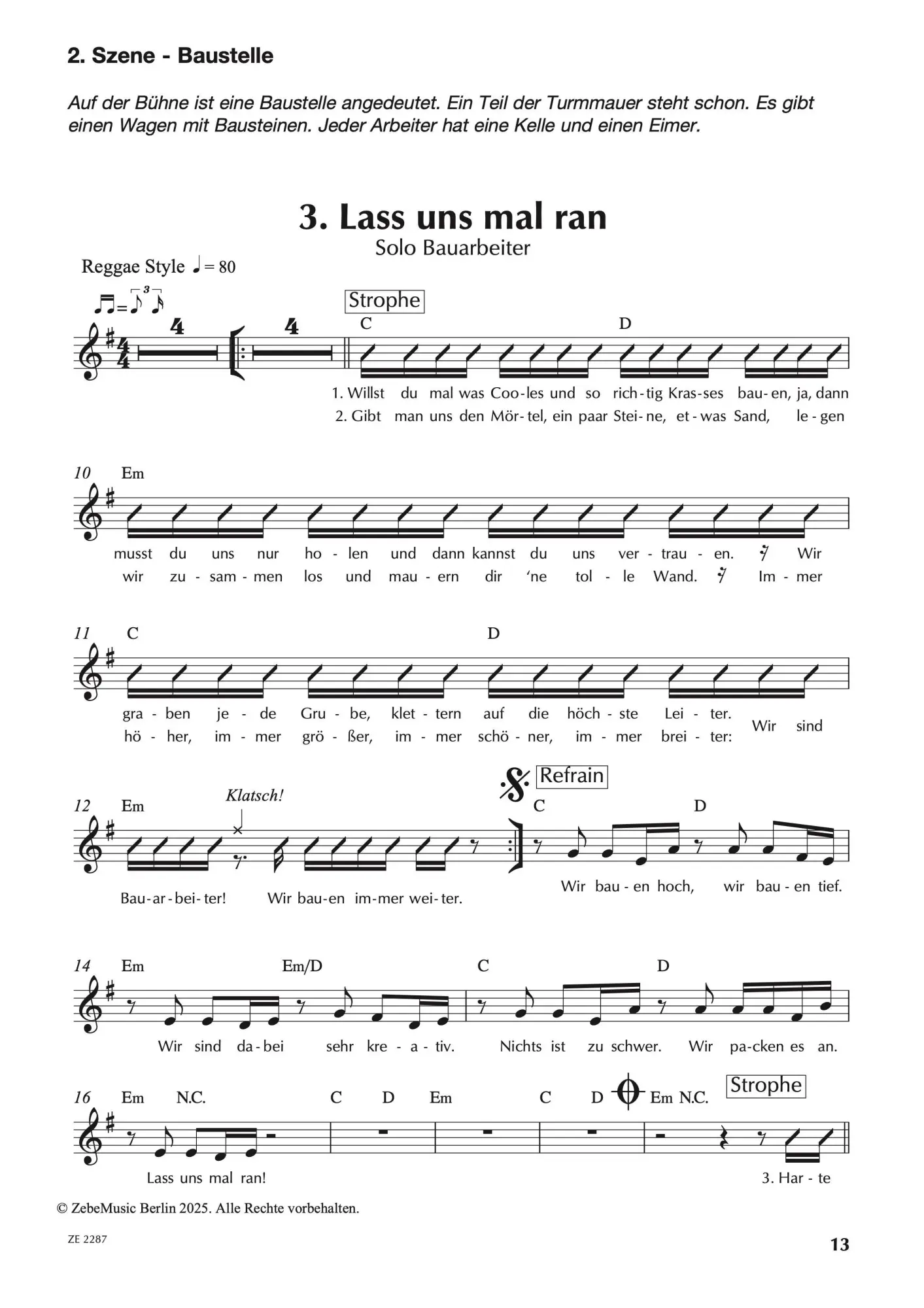 Bild: 9783954230488 | Elli und der Turm | Musical für Chor und Instrumente | Taschenbuch