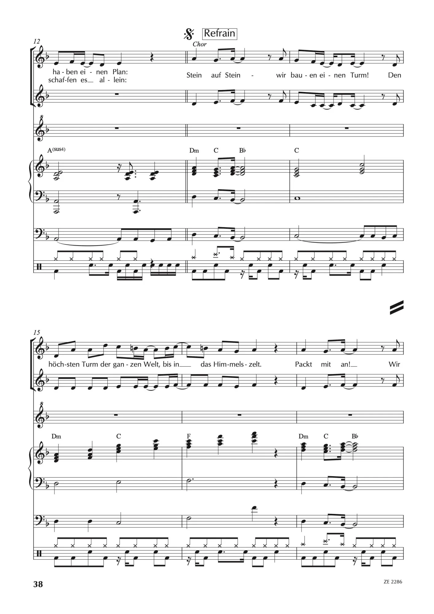 Bild: 9783954230488 | Elli und der Turm | Musical für Chor und Instrumente | Taschenbuch