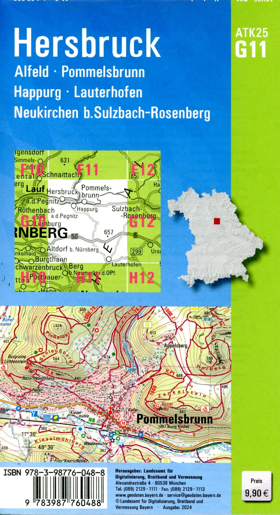 Bild: 9783987760488 | ATK25-G11 Hersbruck (Amtliche Topographische Karte 1:25000) | Deutsch