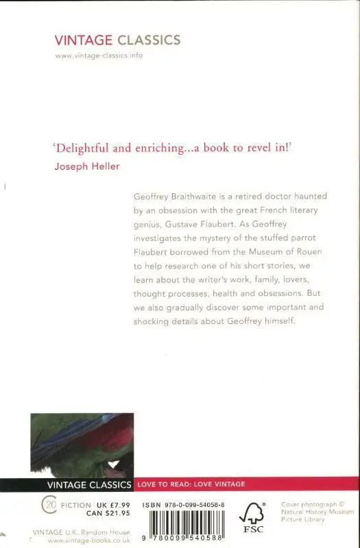 Rückseite: 9780099540588 | Flaubert's Parrot | Julian Barnes | Taschenbuch | Vintage Classics