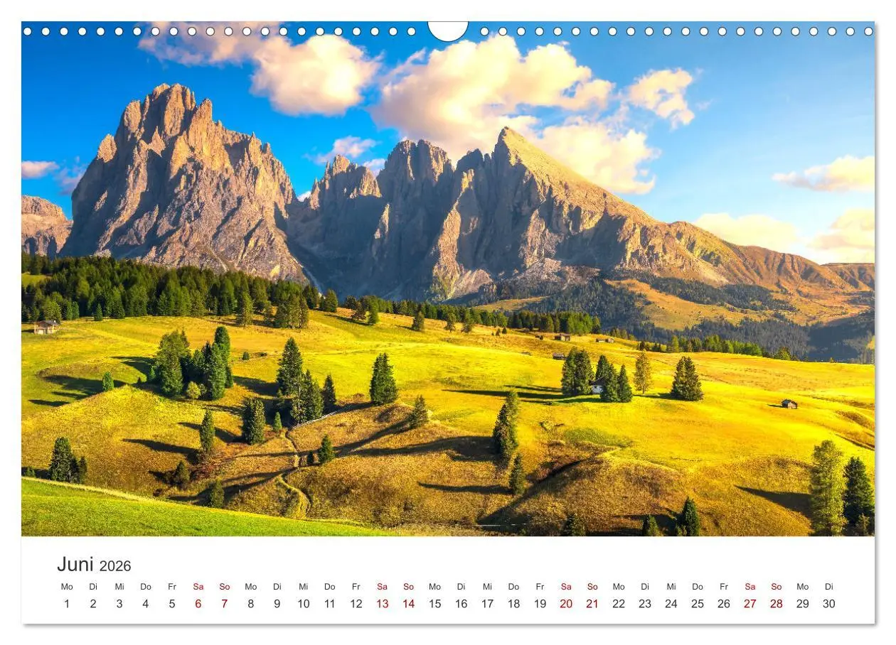 Bild: 9783457550588 | Seiser Alm - Im Herzen der Dolomiten. (Wandkalender 2026 DIN A3...