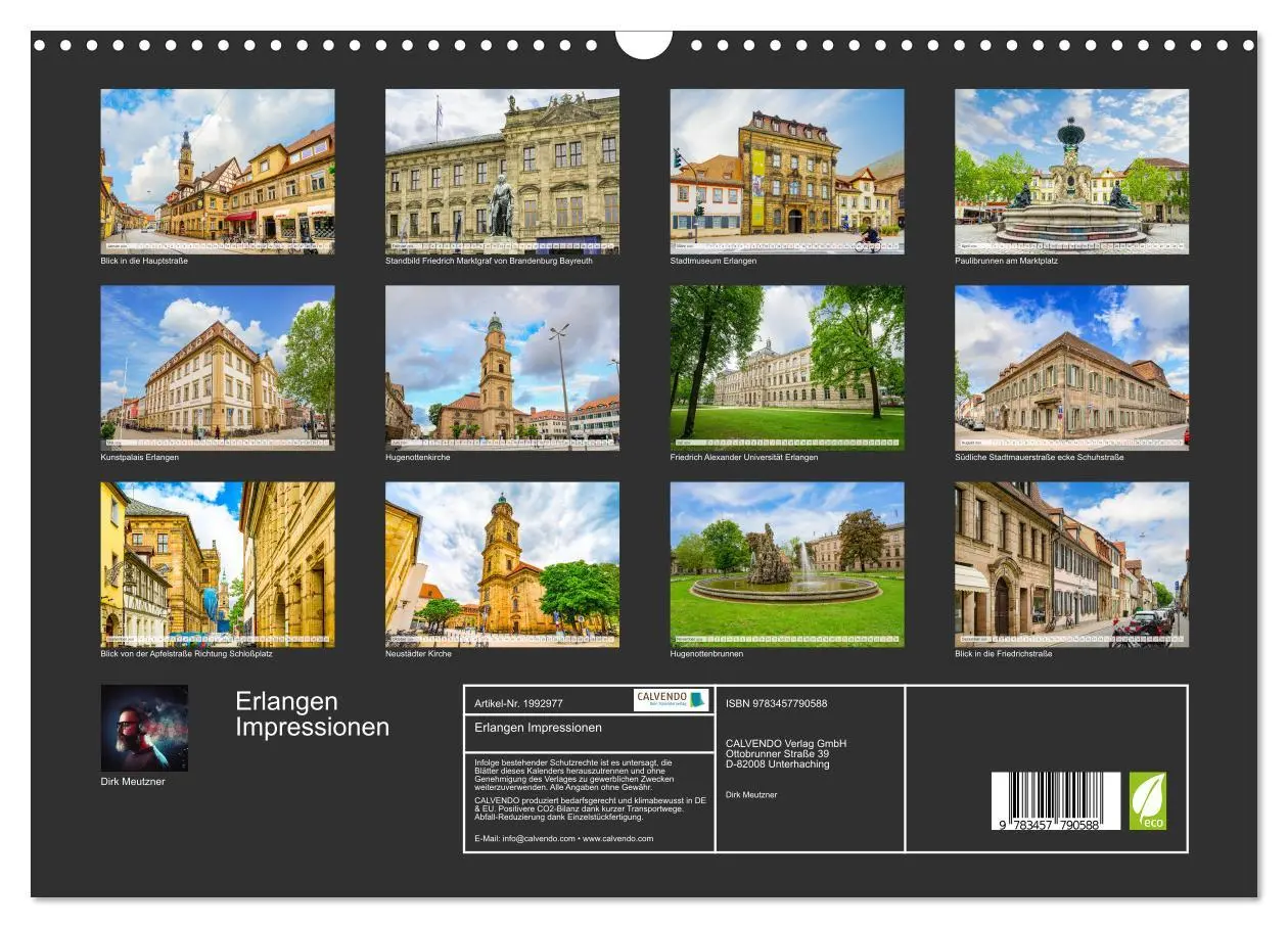 Bild: 9783457790588 | Erlangen Impressionen (Wandkalender 2026 DIN A3 quer), CALVENDO...