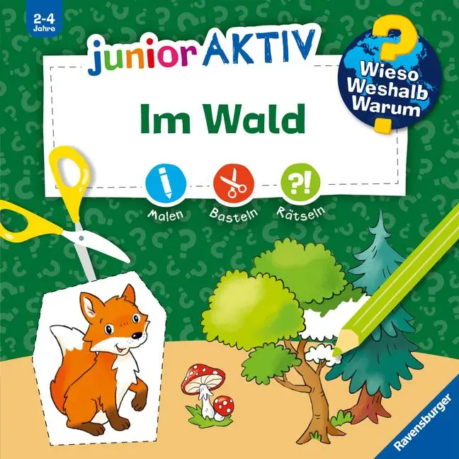 Cover: 9783473600588 | Wieso? Weshalb? Warum? junior AKTIV - Im Wald | Elke Broska | Buch