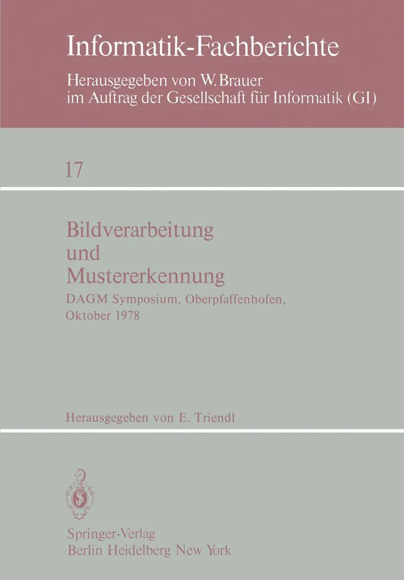 Cover: 9783540090588 | Bildverarbeitung und Mustererkennung | E. Triendl | Taschenbuch | xiii