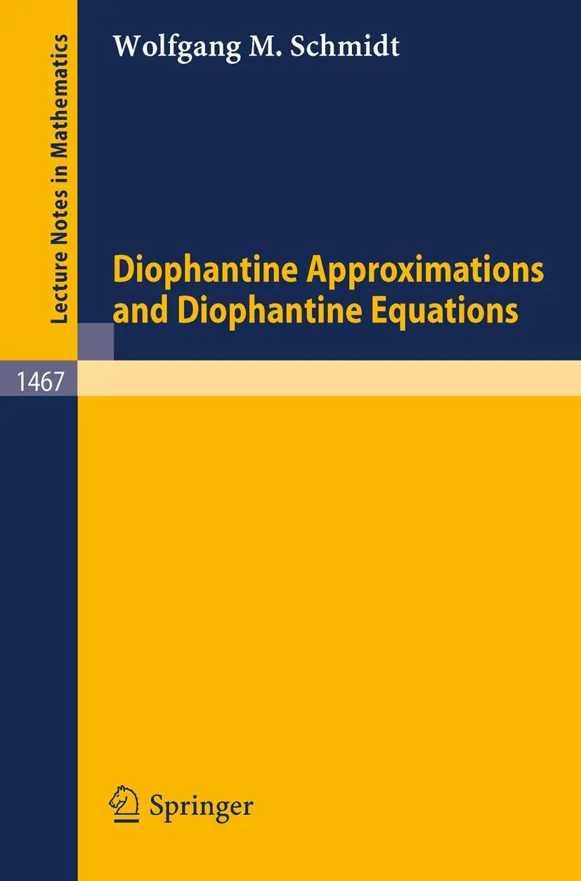 Cover: 9783540540588 | Diophantine Approximations and Diophantine Equations | Schmidt | Buch