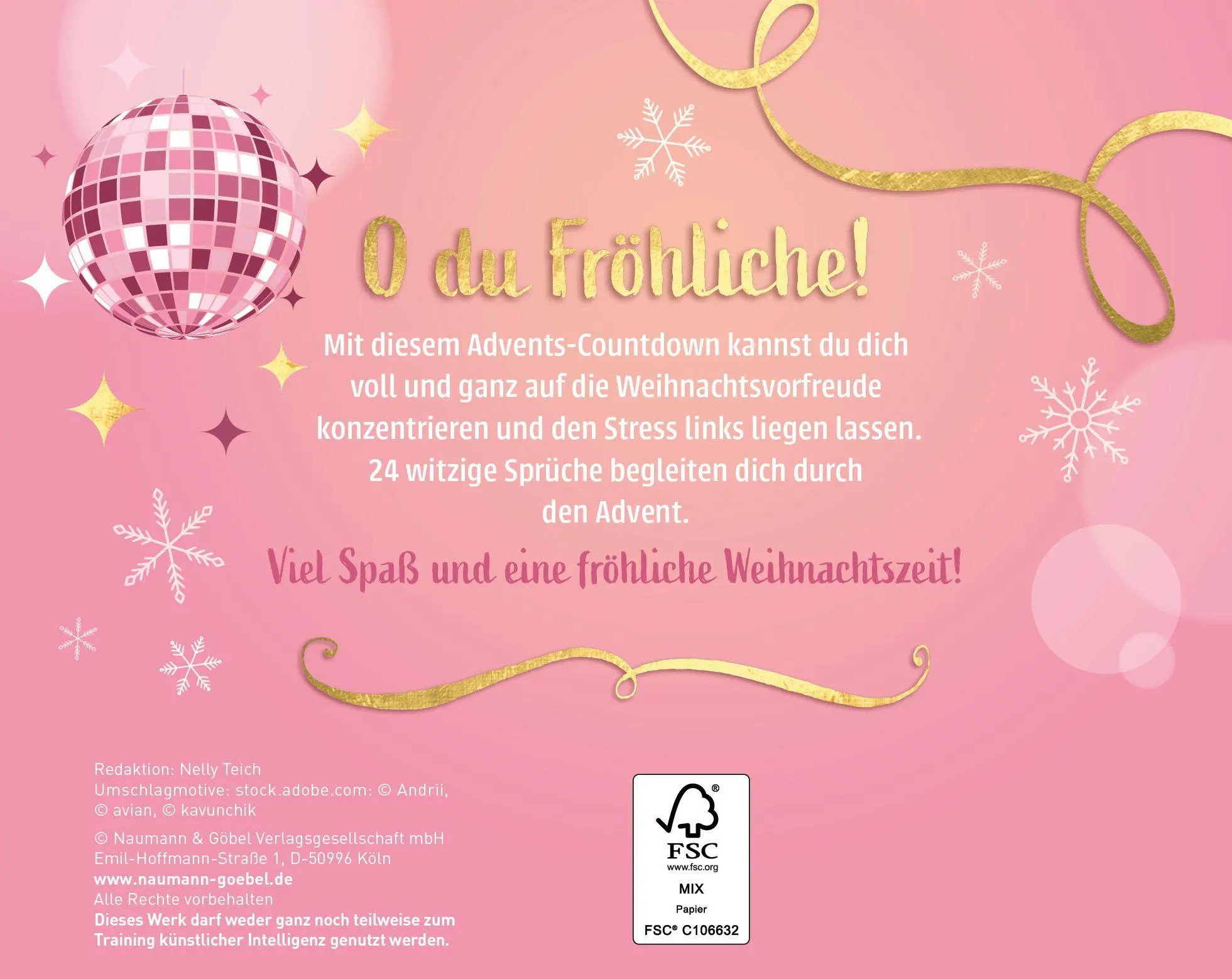 Rückseite: 9783625300588 | I feel betta with Lametta I Der besondere Adventskalender | Buch
