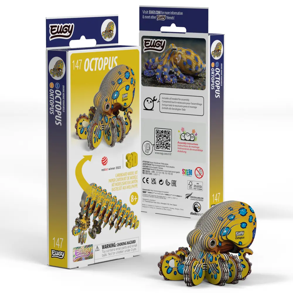 Cover: 9421036940688 | EUGY - 3D Bastelset Oktopus | Kit (Bastelset) | In Karton | 650147