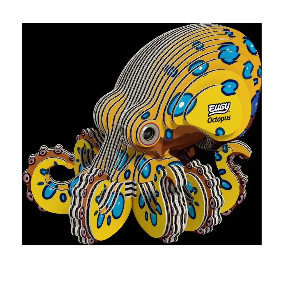 Bild: 9421036940688 | EUGY - 3D Bastelset Oktopus | Kit (Bastelset) | In Karton | 650147