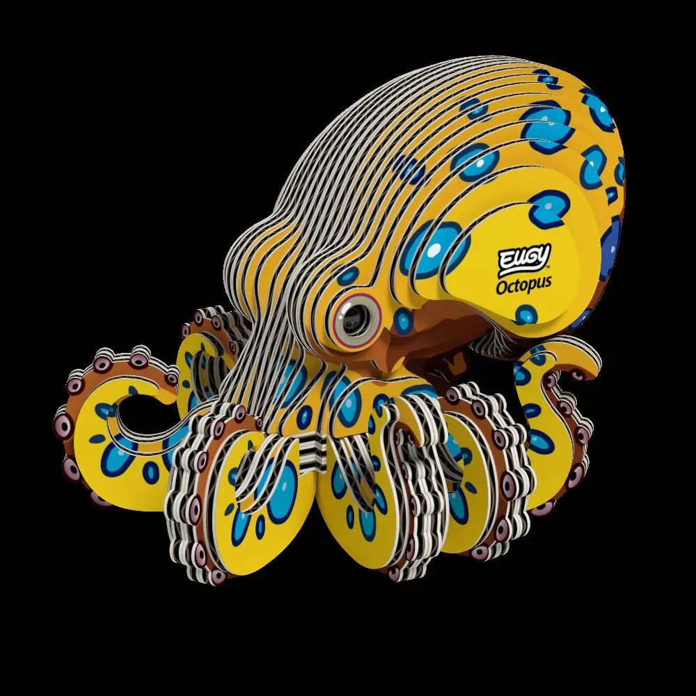 Bild: 9421036940688 | EUGY - 3D Bastelset Oktopus | Kit (Bastelset) | In Karton | 650147