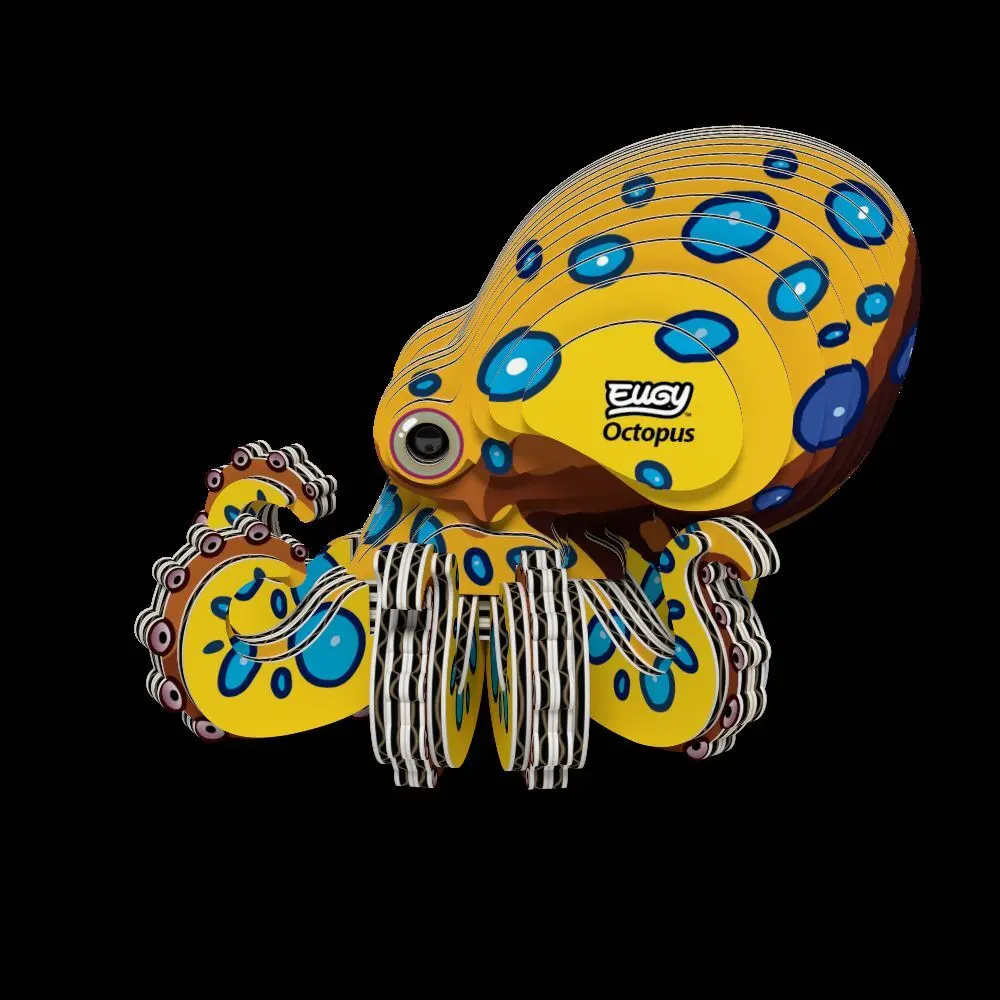 Bild: 9421036940688 | EUGY - 3D Bastelset Oktopus | Kit (Bastelset) | In Karton | 650147