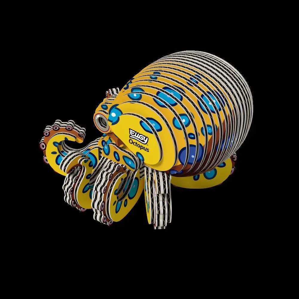 Bild: 9421036940688 | EUGY - 3D Bastelset Oktopus | Kit (Bastelset) | In Karton | 650147