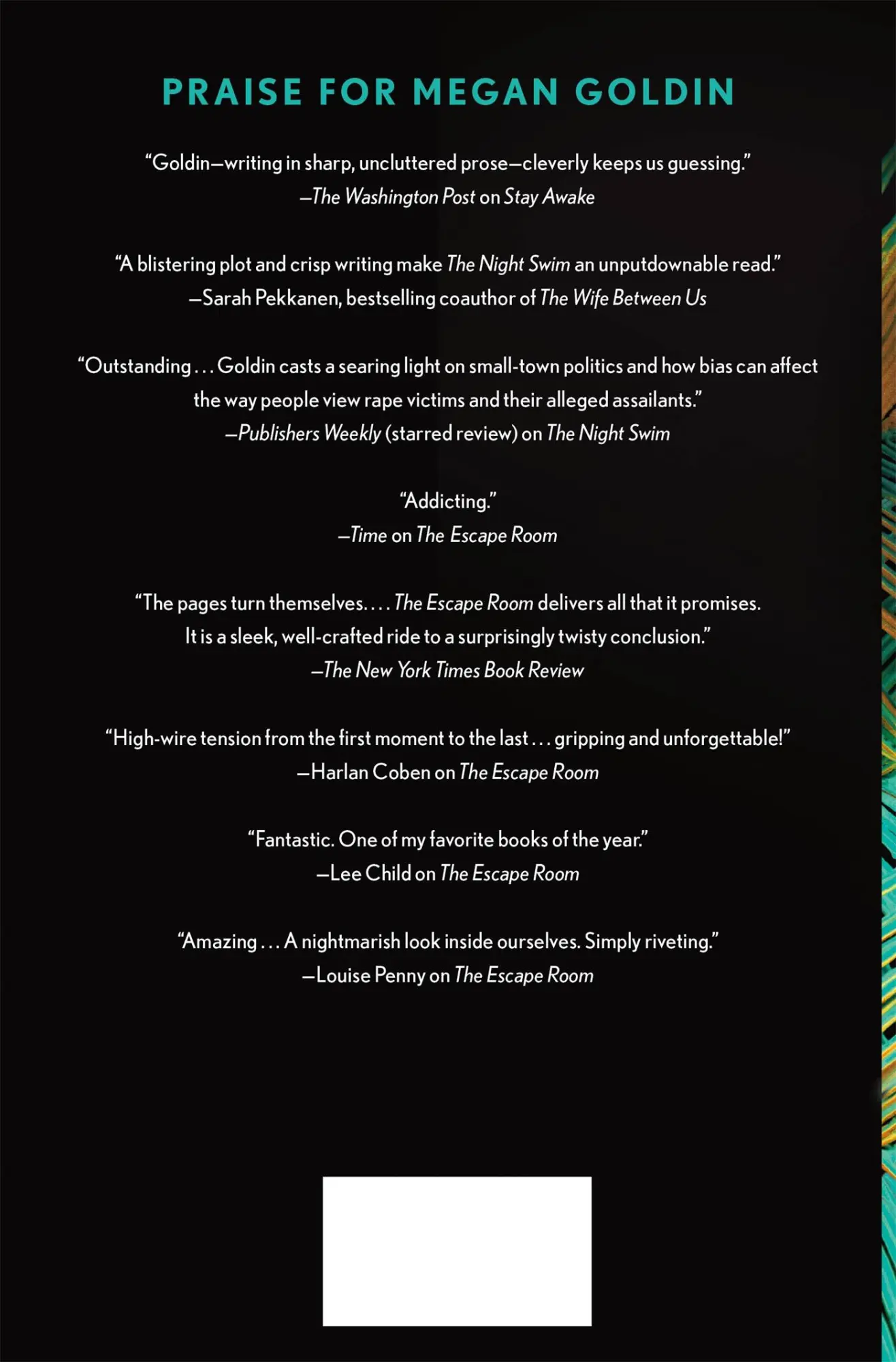 Rückseite: 9781250280688 | Dark Corners | Megan Goldin | Buch | Englisch | 2023