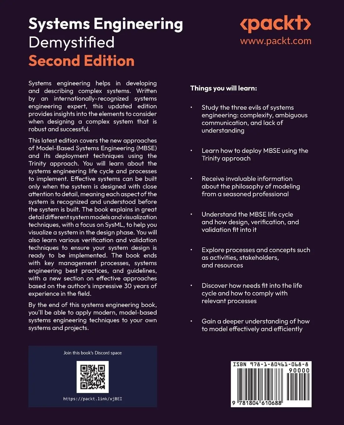 Rückseite: 9781804610688 | Systems Engineering Demystified - Second Edition | Jon Holt | Buch
