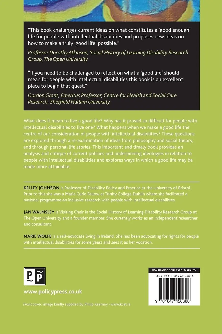 Rückseite: 9781847420688 | People with intellectual disabilities | Kelley Johnson (u. a.) | Buch