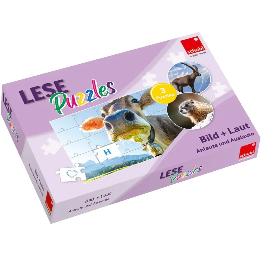 Cover: 9783039760688 | SCHUBI LesePuzzles | Anlaute und Auslaute Bild + Laut | Box | Deutsch