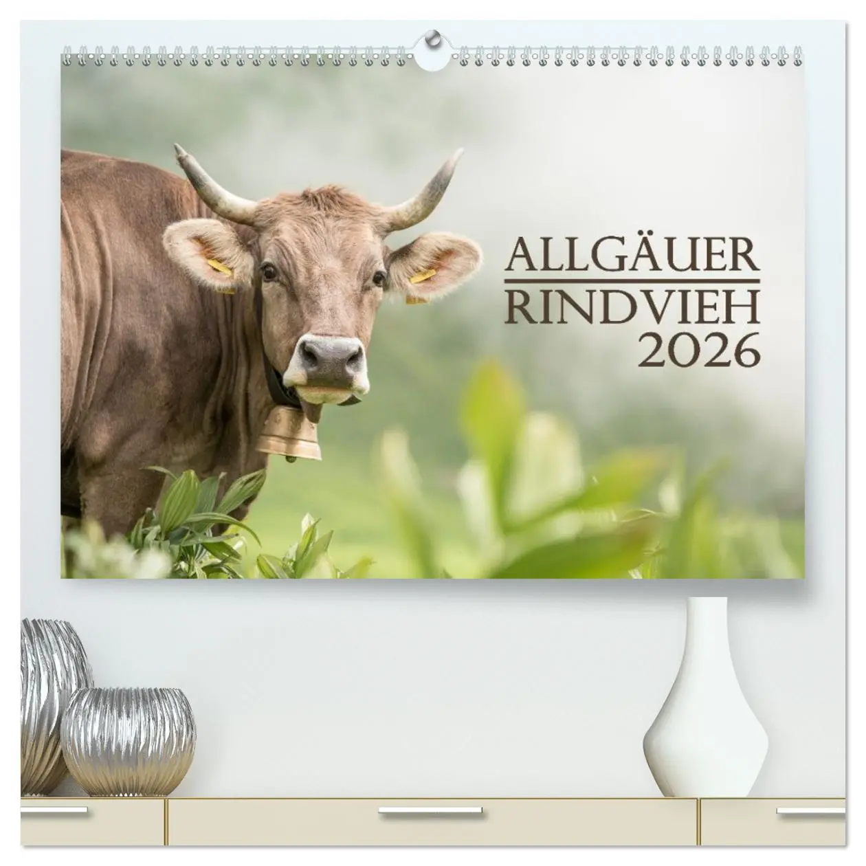 Cover: 9783457300688 | Allgäuer Rindvieh 2026 (hochwertiger Premium Wandkalender 2026 DIN...