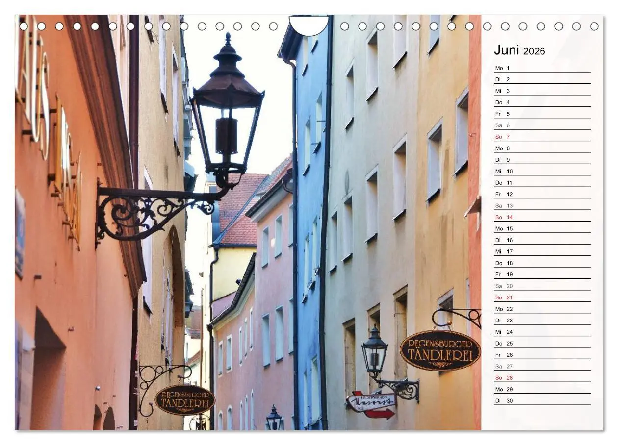 Bild: 9783516010688 | Die Farben von REGENSBURG (Wandkalender 2026 DIN A4 quer), CALVENDO...