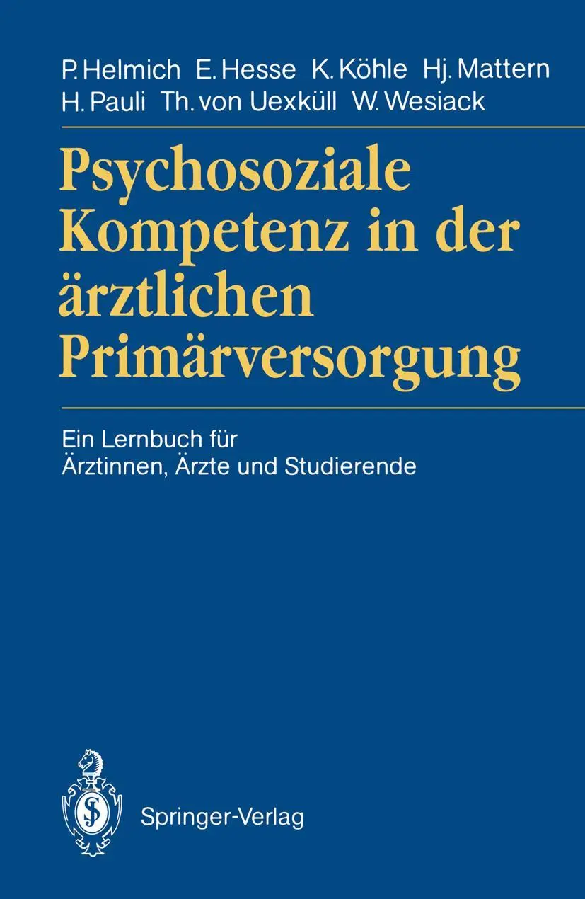 Cover: 9783540530688 | Psychosoziale Kompetenz in der ärztlichen Primärversorgung | Buch | ix
