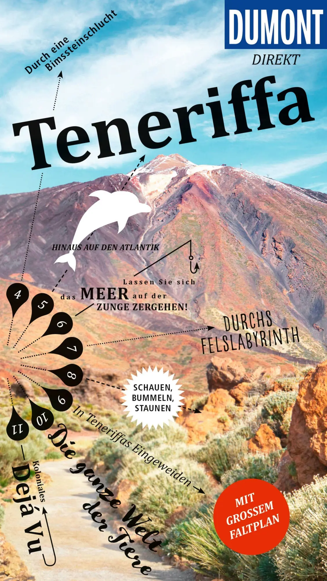 Cover: 9783616000688 | DUMONT direkt Reiseführer Teneriffa | Mit großem Faltplan | Gawin