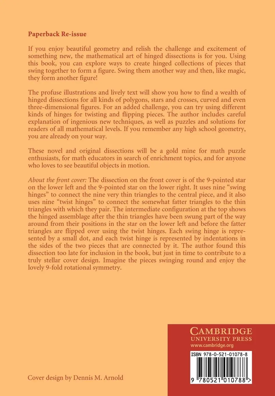 Rückseite: 9780521010788 | Hinged Dissections | Swinging and Twisting | Greg N. Frederickson