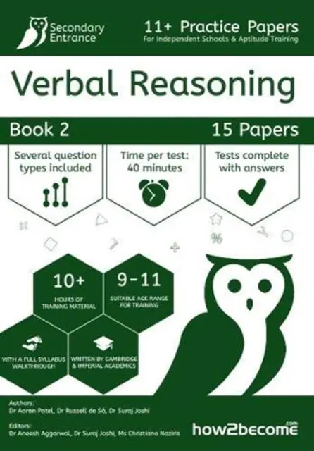 Cover: 9781912370788 | 11+ Practice Papers For Independent Schools &amp; Aptitude Training...