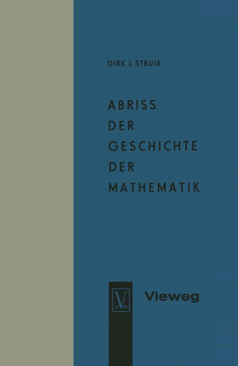 Cover: 9783322960788 | Abriss der Geschichte der Mathematik | Dirk Jan Struik | Taschenbuch