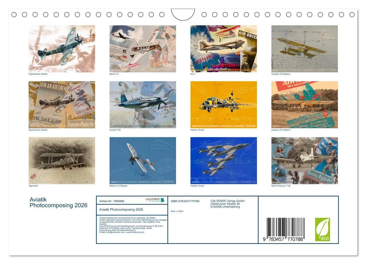 Bild: 9783457770788 | Aviatik Photocomposing 2026 (Wandkalender 2026 DIN A4 quer),...