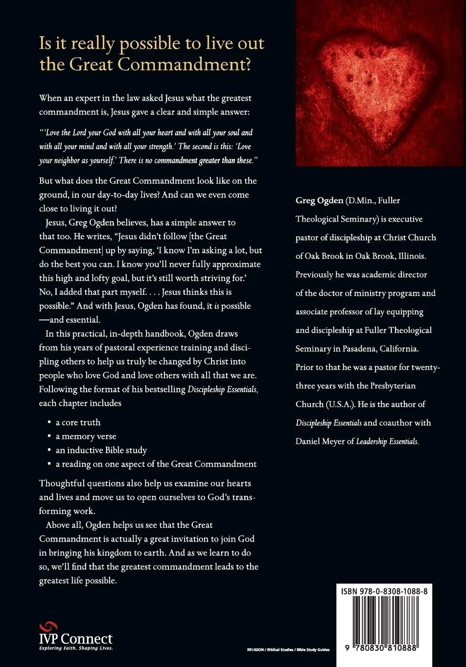 Rückseite: 9780830810888 | The Essential Commandment | Greg Ogden | Taschenbuch | Essentials Set