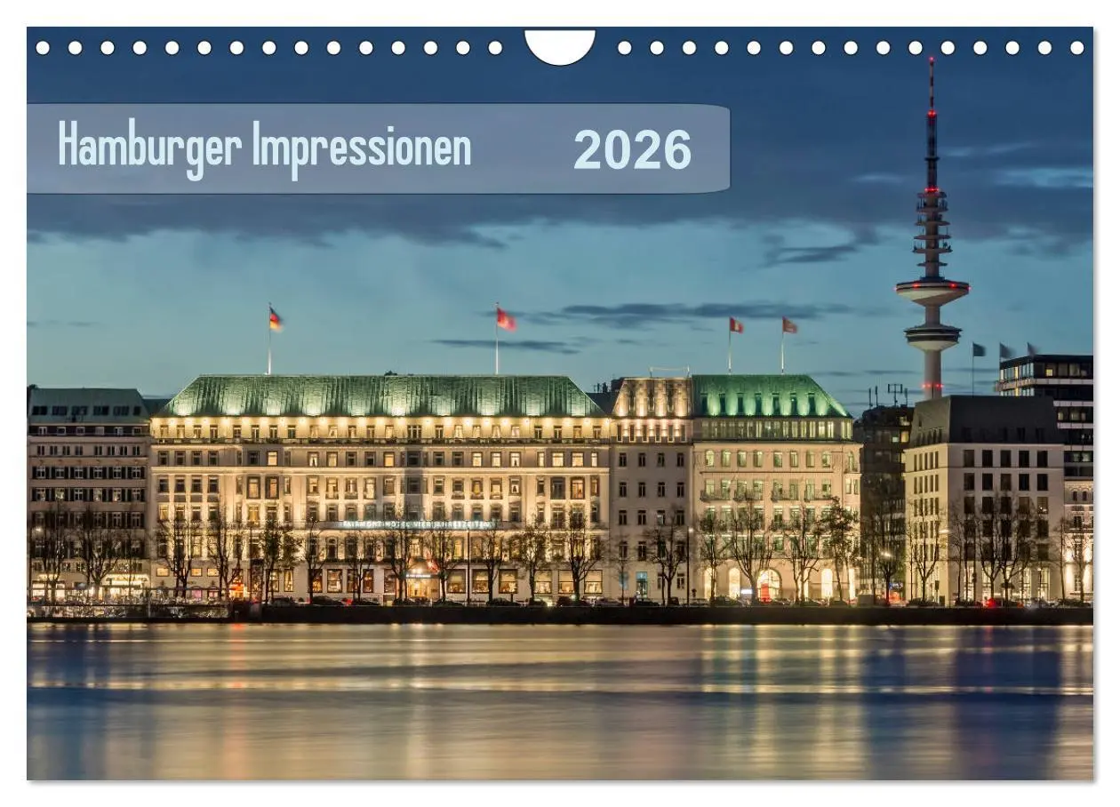 Cover: 9783457830888 | Hamburger Impressionen 2026 (Wandkalender 2026 DIN A4 quer),...