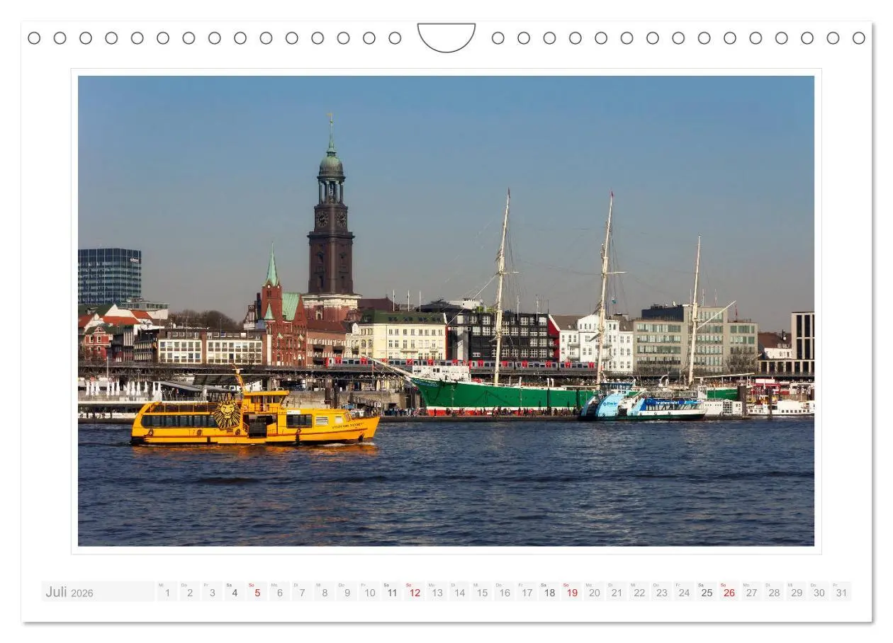 Bild: 9783457830888 | Hamburger Impressionen 2026 (Wandkalender 2026 DIN A4 quer),...