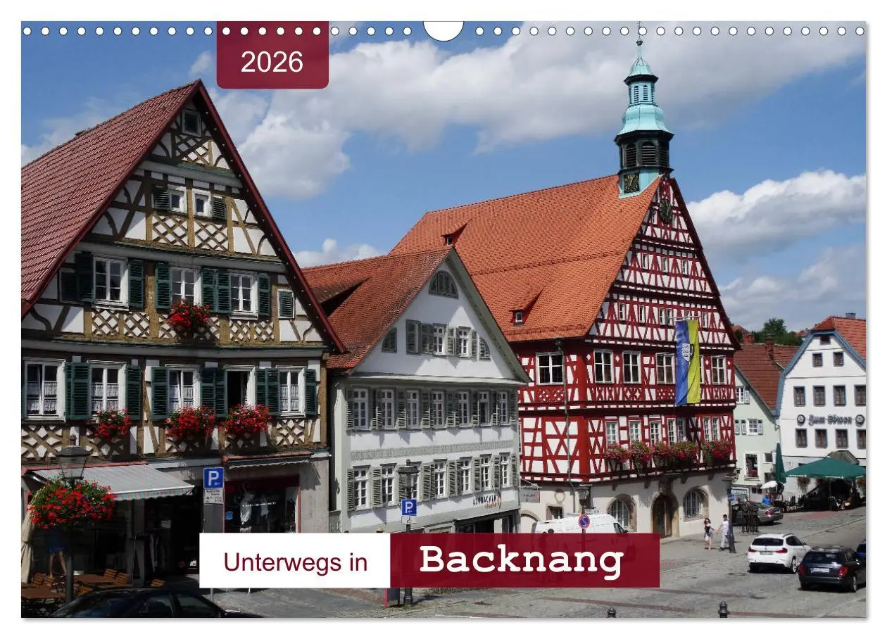 Cover: 9783457900888 | Unterwegs in Backnang (Wandkalender 2026 DIN A3 quer), CALVENDO...