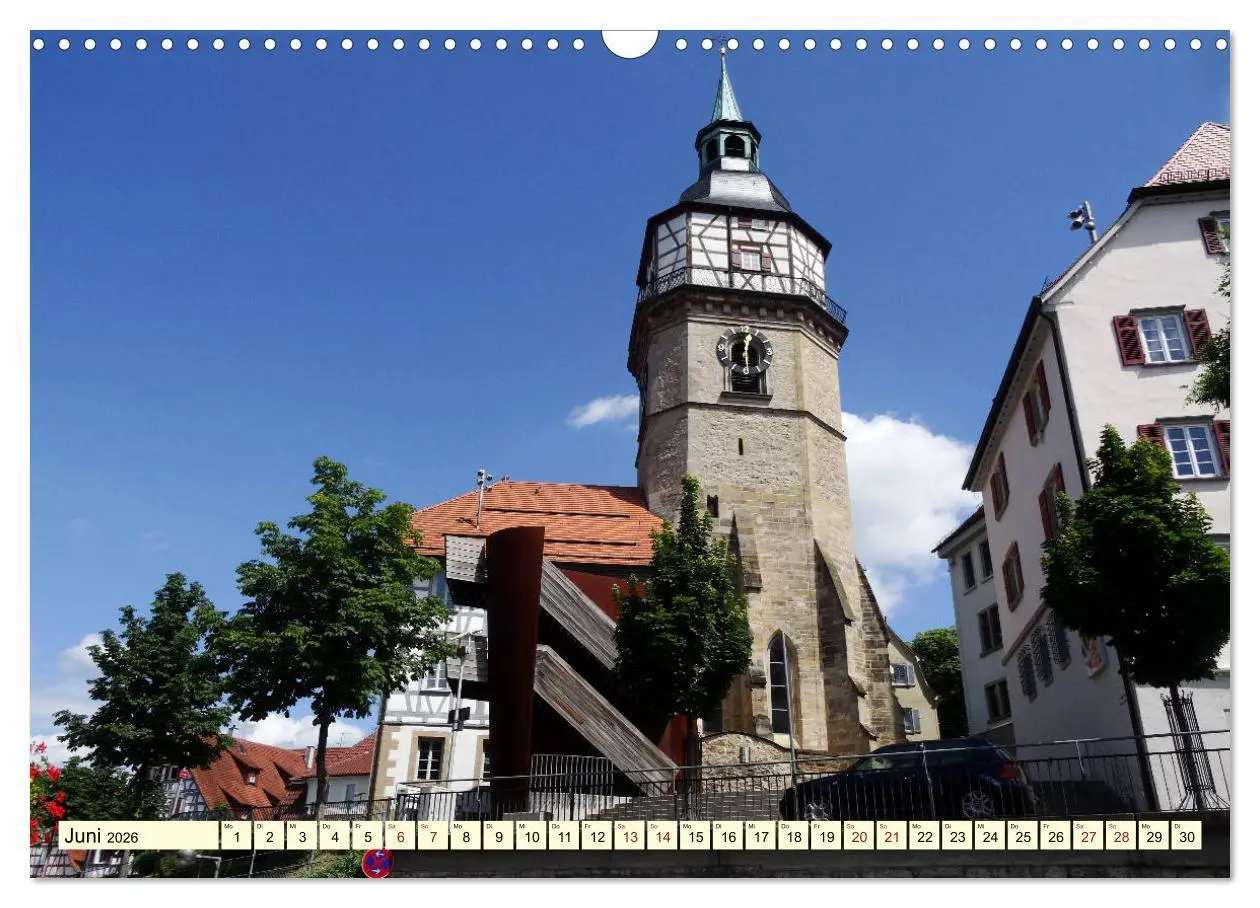 Bild: 9783457900888 | Unterwegs in Backnang (Wandkalender 2026 DIN A3 quer), CALVENDO...