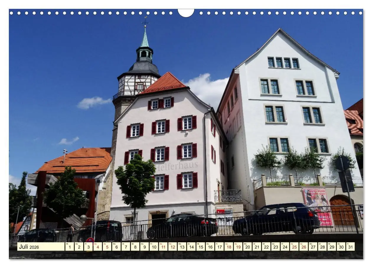 Bild: 9783457900888 | Unterwegs in Backnang (Wandkalender 2026 DIN A3 quer), CALVENDO...