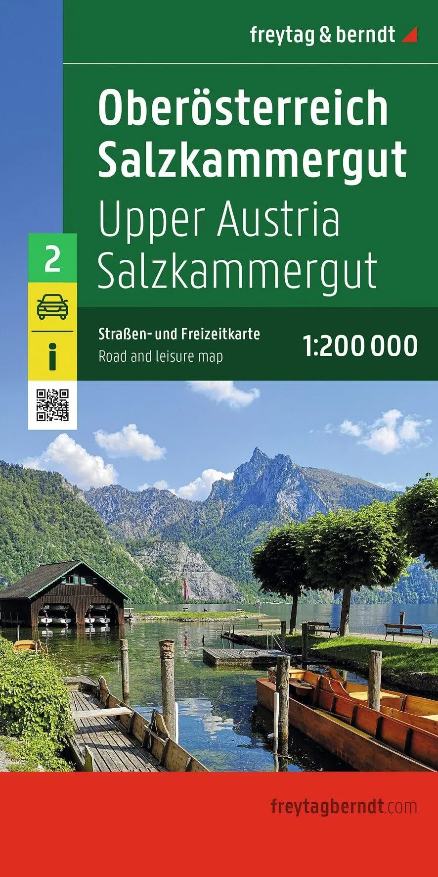 Cover: 9783707920888 | freytag &amp; berndt Straßenkarte Oberösterreich - Salzkammergut 1:200.000