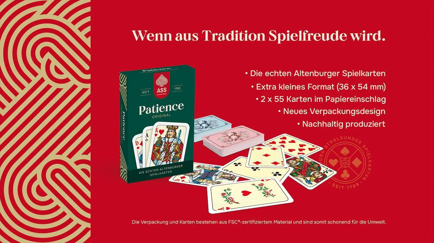 Bild: 4042677700988 | Patience - Original | ASS - Spielkartenfabrik Altenburg GmbH | Spiel