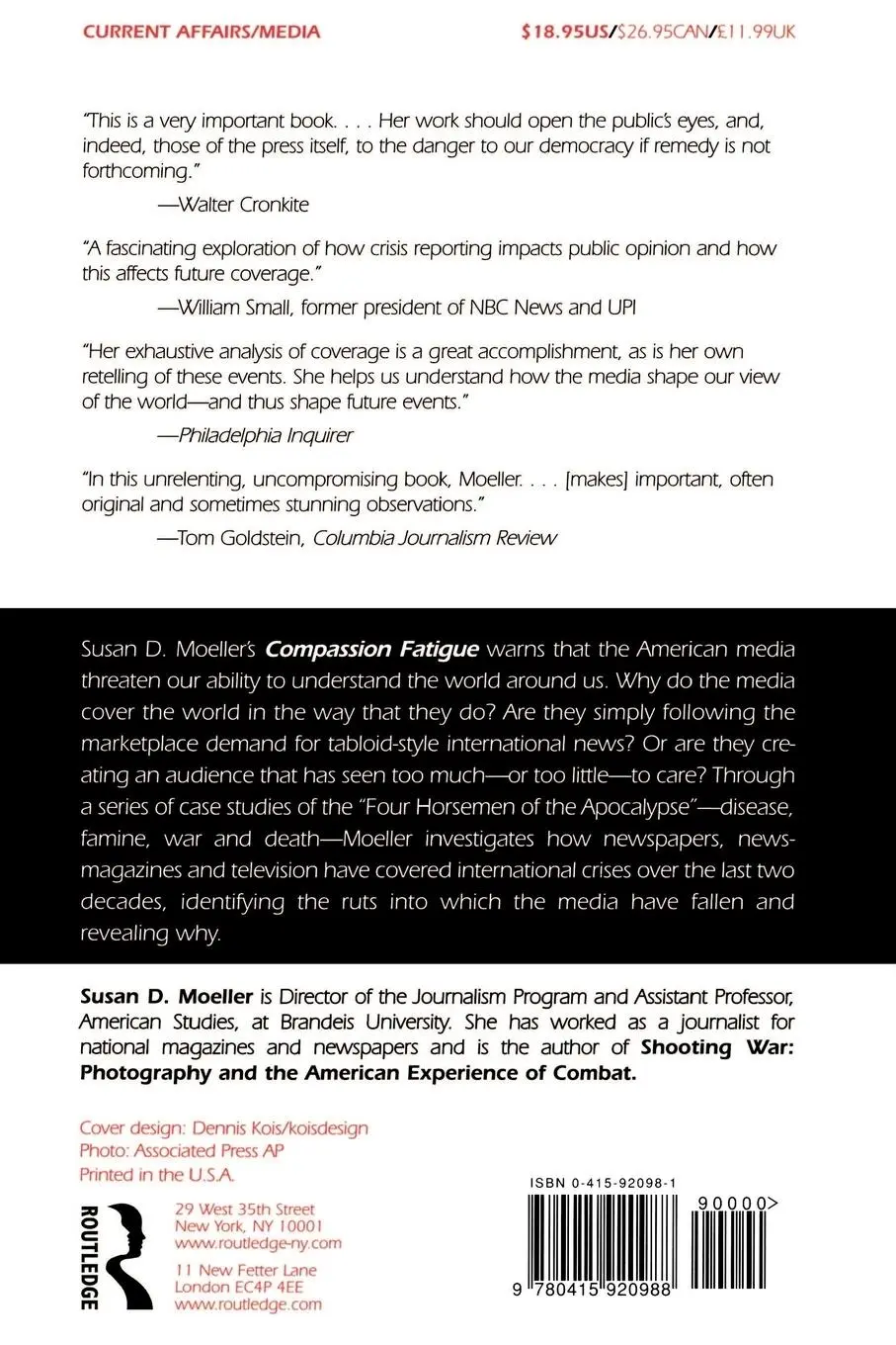 Rückseite: 9780415920988 | Compassion Fatigue | How the Media Sell Disease, Famine, War and Death