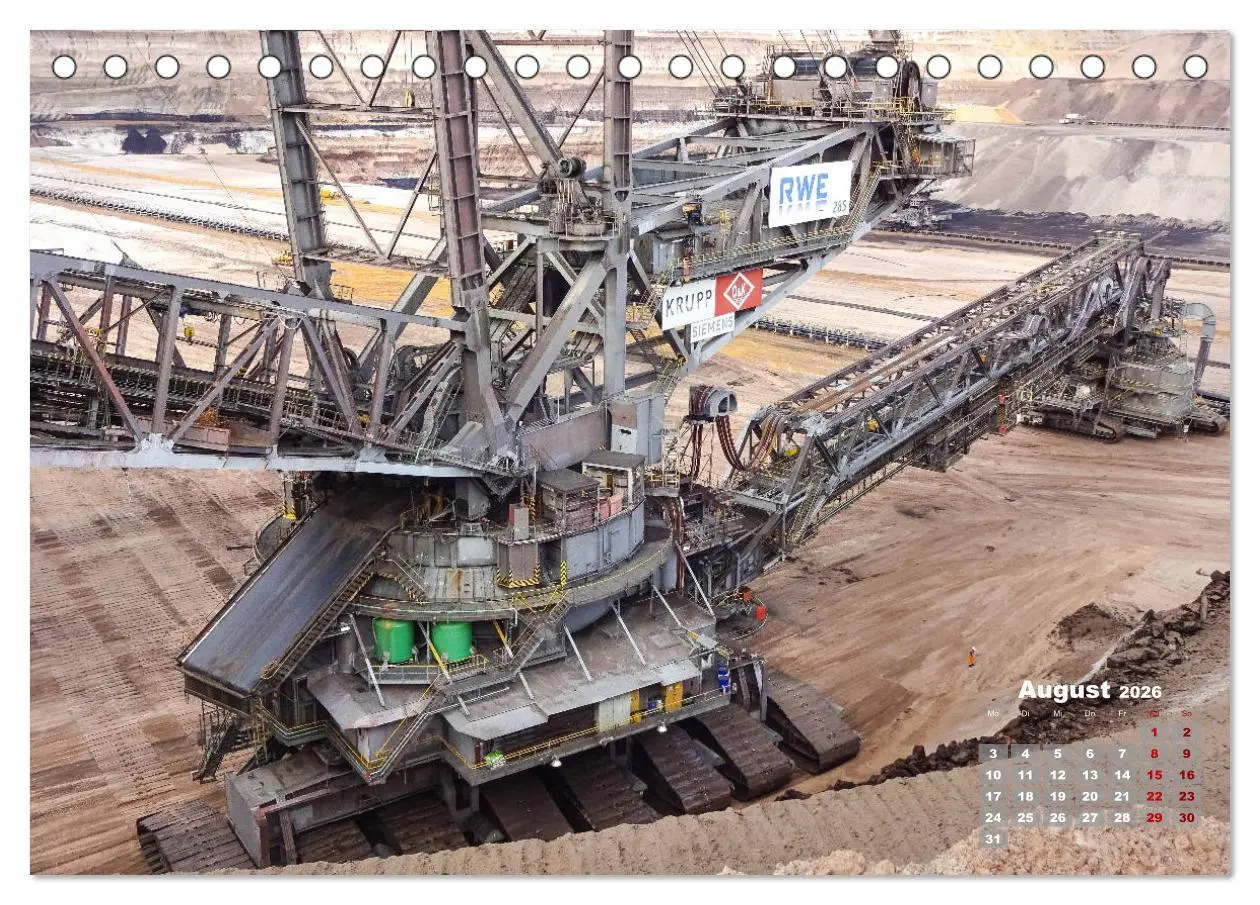 Bild: 9783457750988 | Giganten im Tagebau Garzweiler II (Tischkalender 2026 DIN A5 quer),...