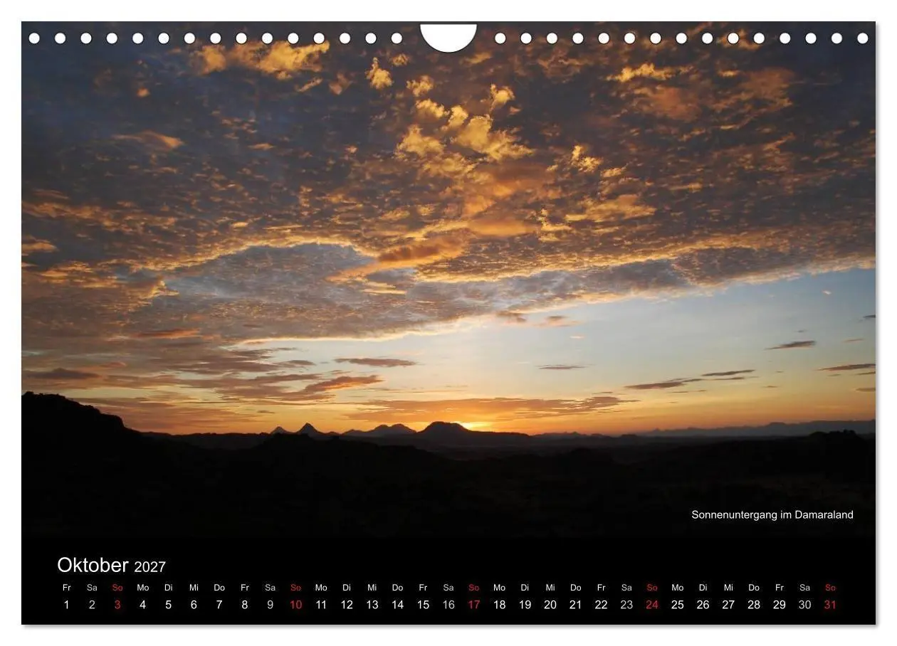 Bild: 9783594200988 | Namibia (Wandkalender 2027 DIN A4 quer), CALVENDO Monatskalender