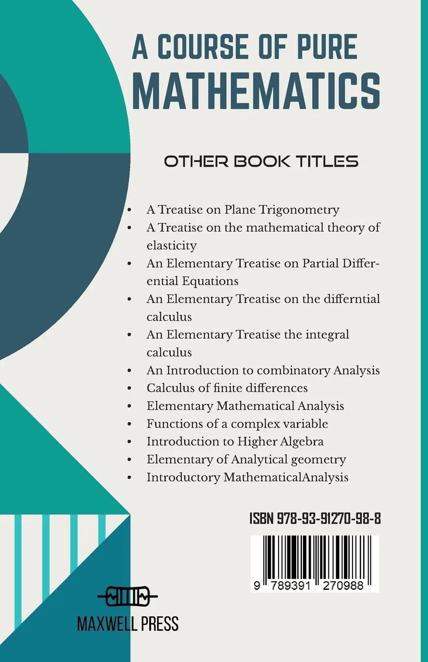 Rückseite: 9789391270988 | A Course of Pure Mathematics | G H Hardy | Taschenbuch | Englisch
