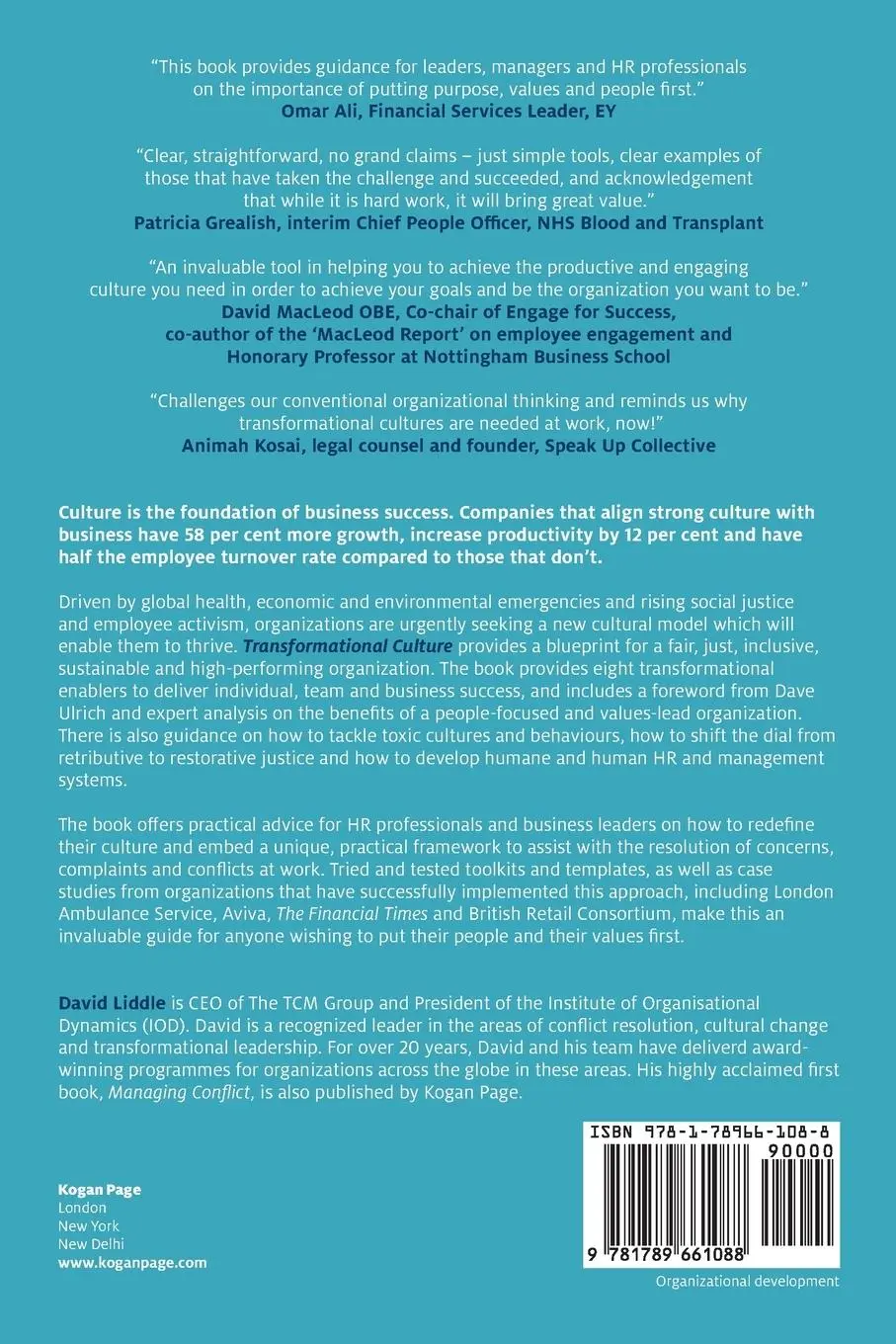 Rückseite: 9781789661088 | Transformational Culture | David Liddle | Taschenbuch | Englisch