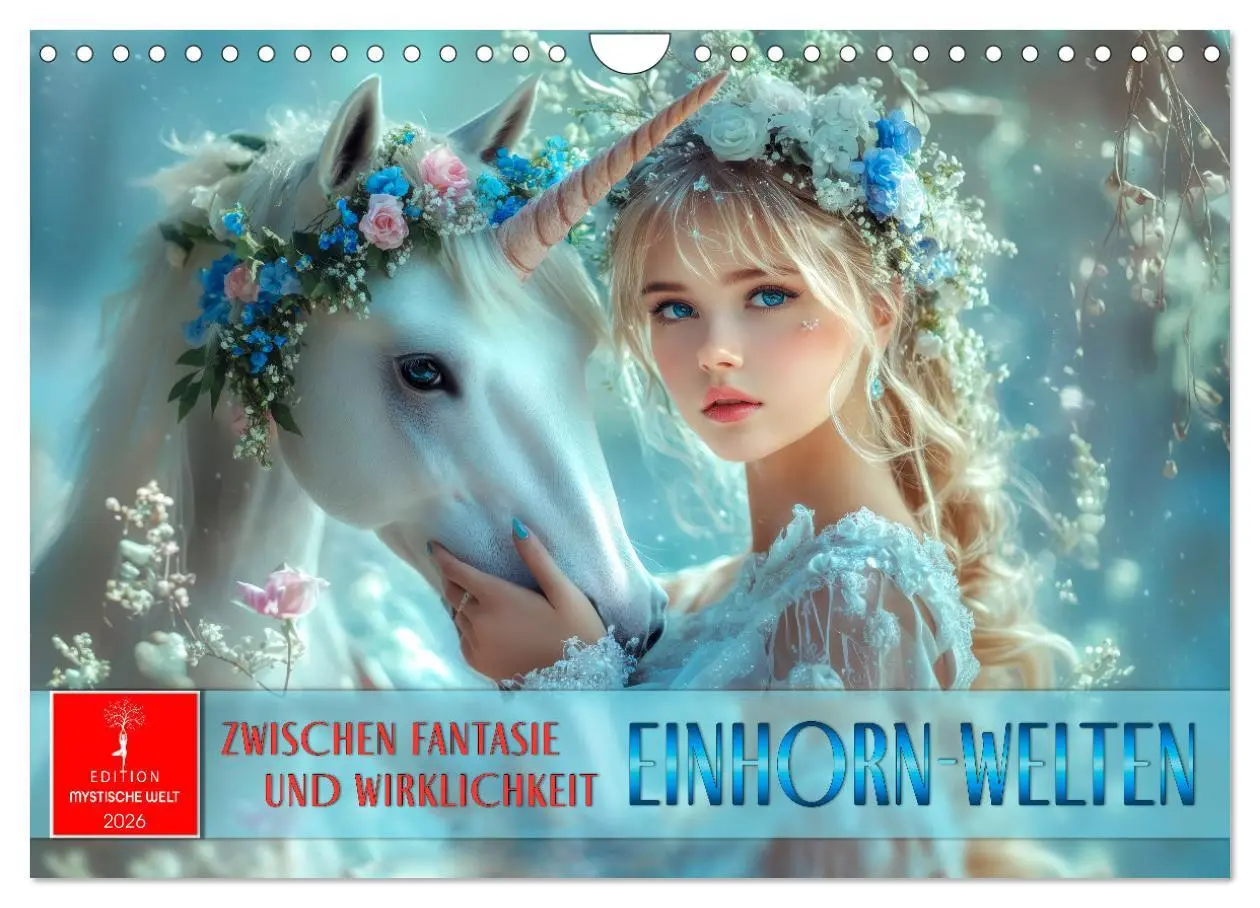 Cover: 9783457261088 | Einhorn-Welten - zwischen Fantasie und Wirklichkeit (Wandkalender...